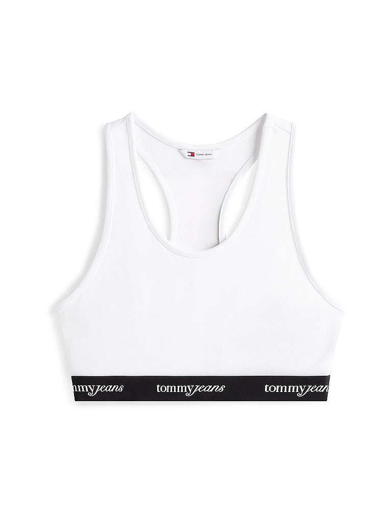 TOMMY JEANS Top cropped Fit  weiss   M damen